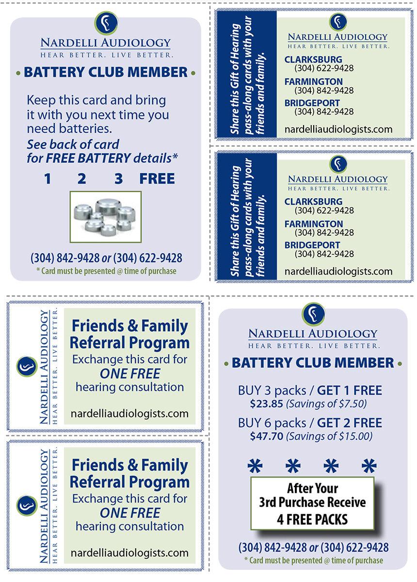 Hearing Aid Batteries - Battery Club - Nardelli Audiology 