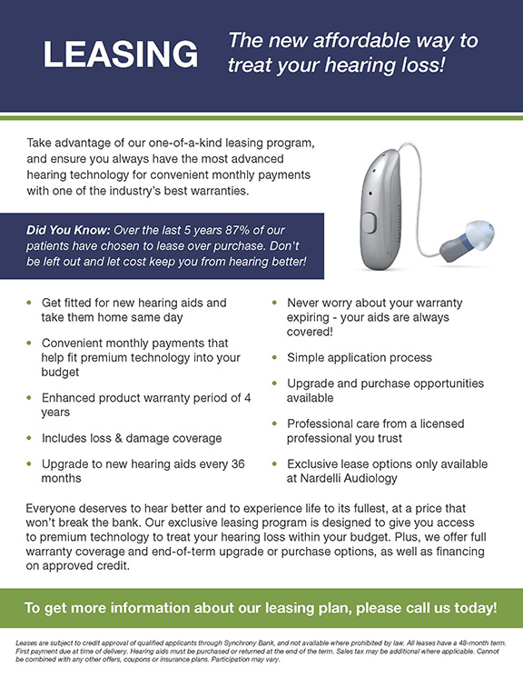 Hearing Aid Lease - Nardelli Audiology