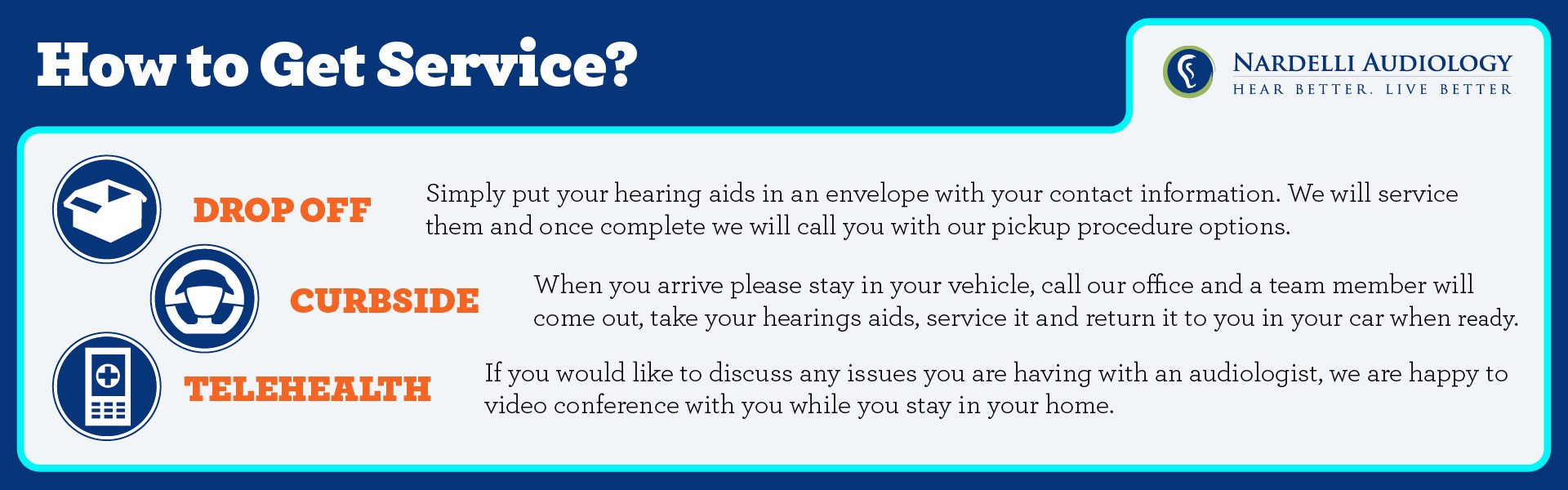 Hearing Services Banner | Nardelli Audiology
